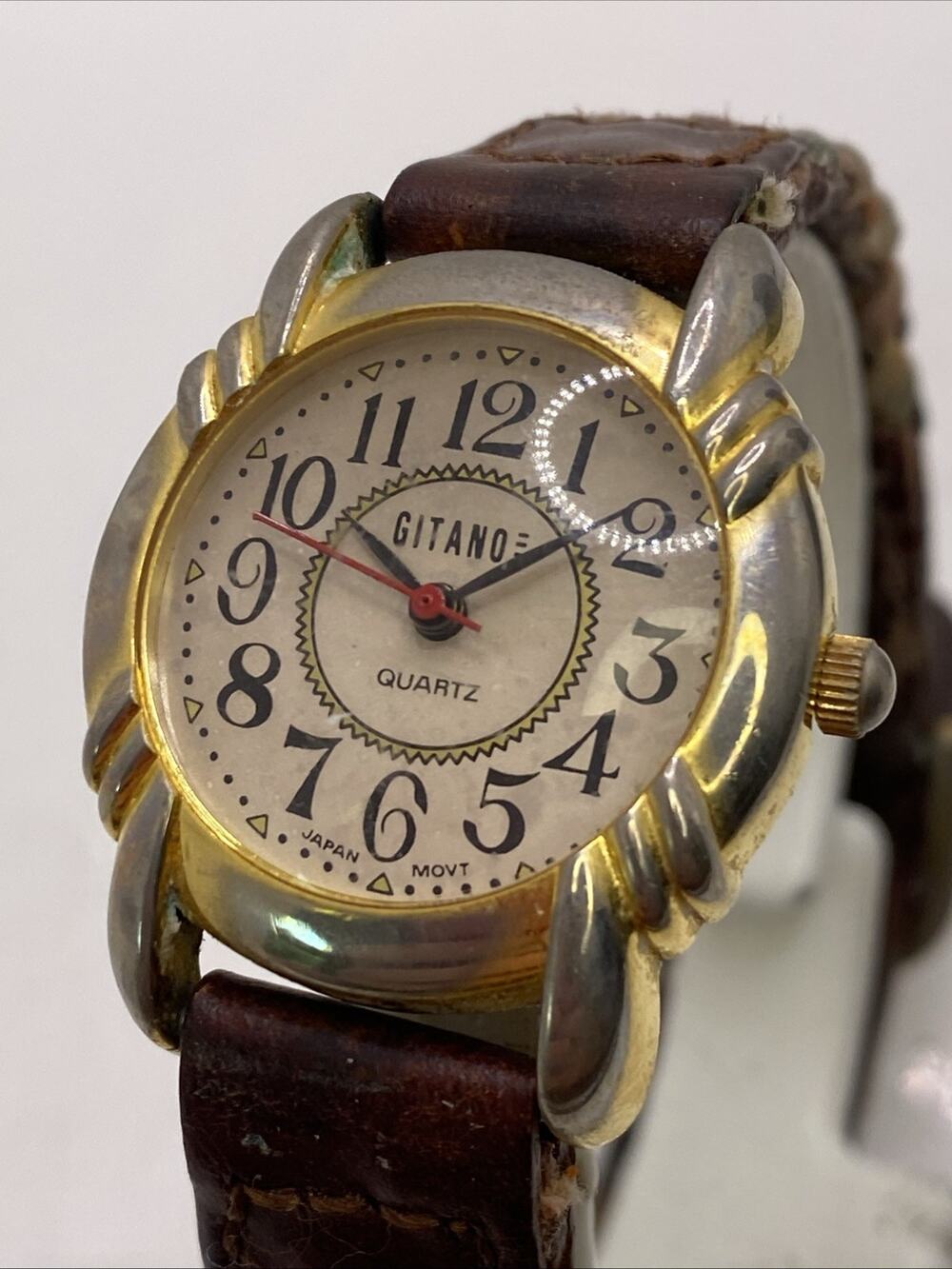 Vintage Gitano Womens Gold Tone Watch New Battery